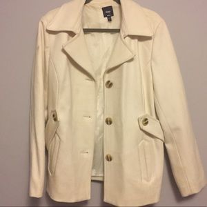 Cream Pea Coat